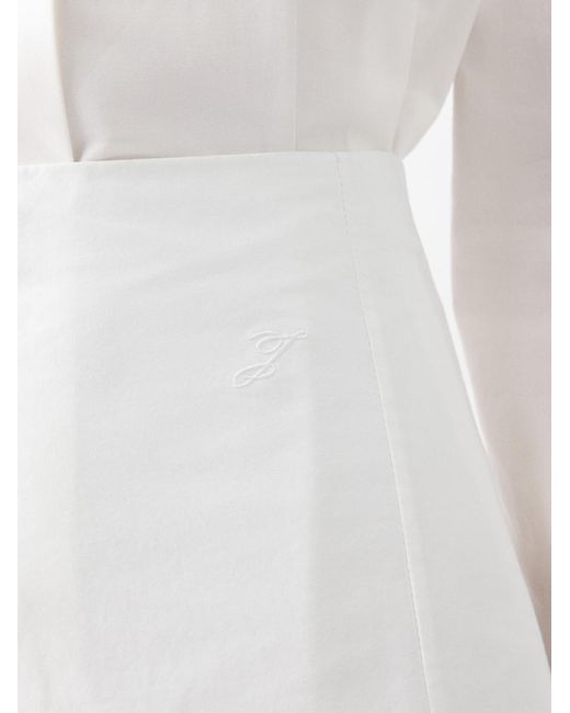 Jacquemus White The Triangle Skirt