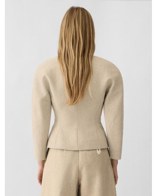 Jacquemus Natural The Mini Ovalo Jacket