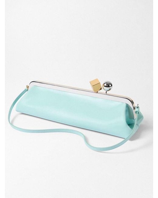 Jacquemus Blue The Salon Clutch