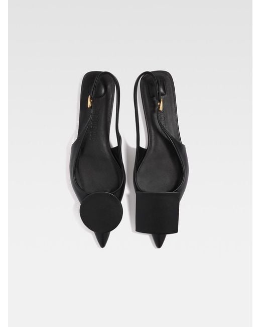 Jacquemus White The Flat Duelo Slingbacks