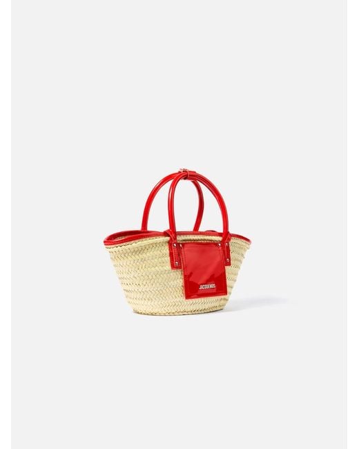 La Borsa Cesto Piccola Soli di Jacquemus in Red