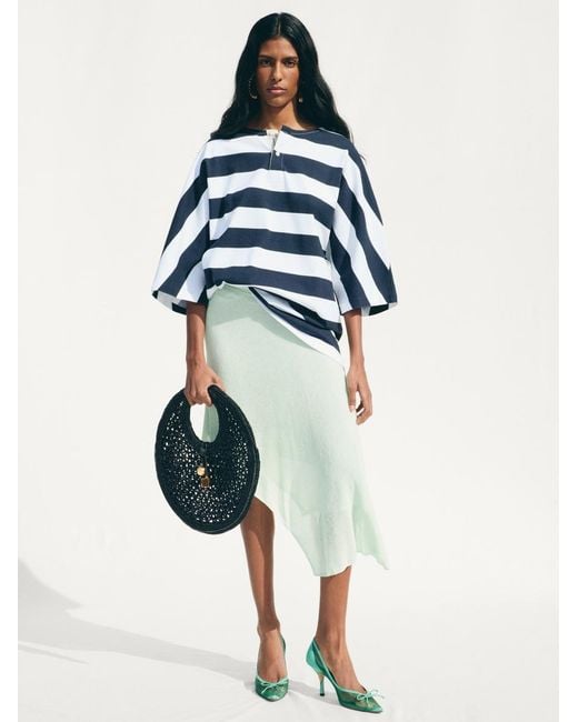 Jacquemus Blue The Spiaggia Small Round Bag
