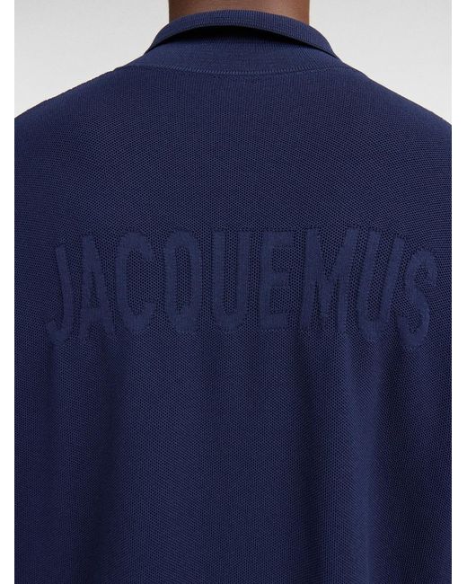 Jacquemus Blue Le Polo Maille for men