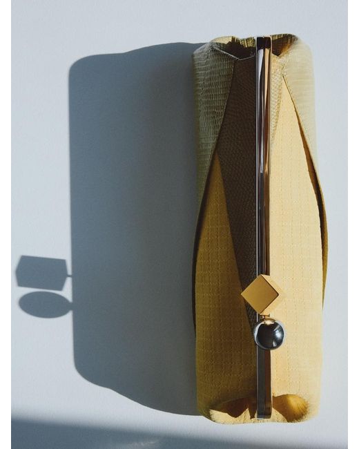Jacquemus Metallic The Salon Maïs Clutch