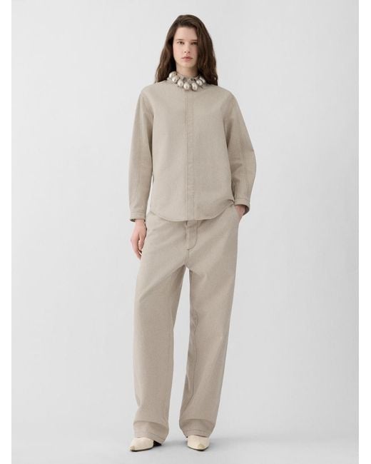 Jacquemus Natural The Amelo De-Nîmes Denim Shirt