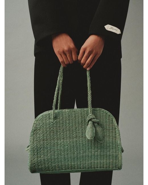 Jacquemus Green Die Turismo Aus Raffiabast