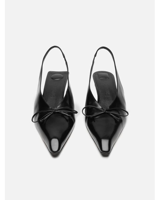 Jacquemus White The Low Cubisto Slingbacks