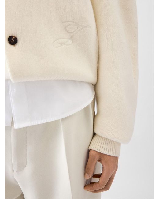 Jacquemus White The Pallone cardigan