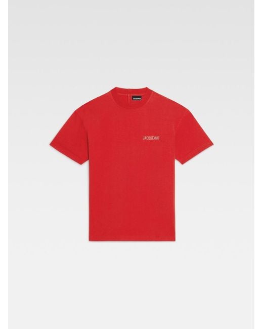 Jacquemus Red Le T-Shirt Fiesta