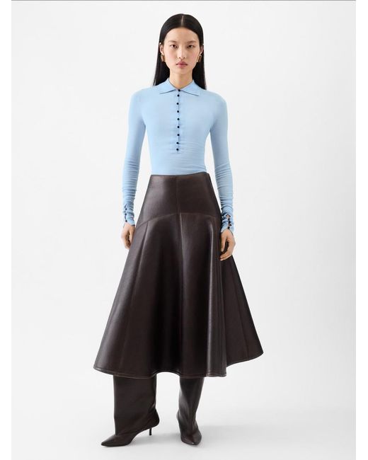 Jacquemus Blue The Merino Long-Sleeve Polo Shirt