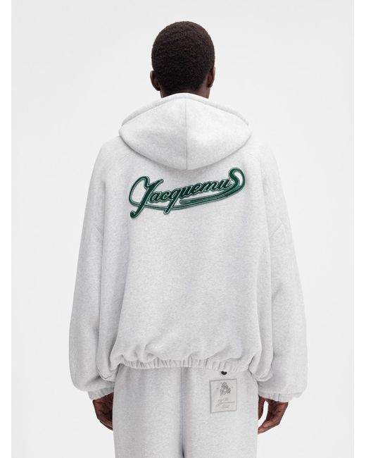 Jacquemus White The Torneo Hoodie for men