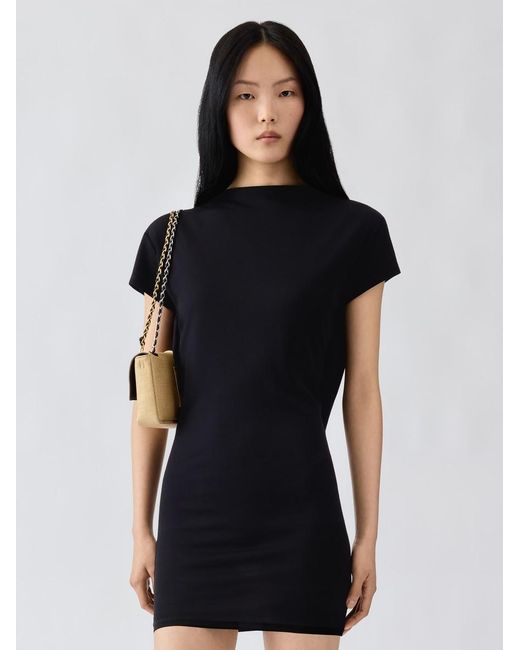 Jacquemus Black The Mistral Short-Sleeve Dress