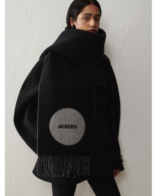 Jacquemus Black The Rond Carré Scarf for men
