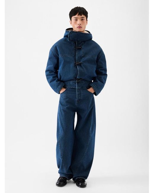 Jacquemus Blue The De-Nîmes Denim Duffle Coat for men