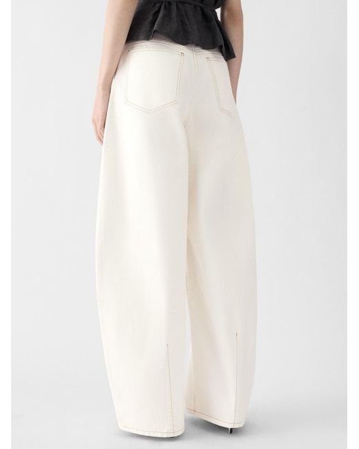 Jacquemus White The Ovalo De-Nîmes Denim Pants