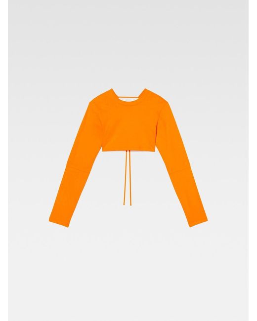 Jacquemus Orange Le T-Shirt Piccola