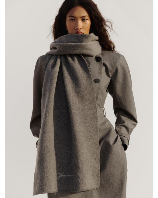 Jacquemus Gray The Tailleur Scarf