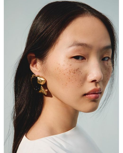Jacquemus Black Die Poisson Ohrringe
