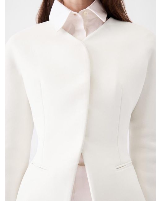 Giacca Mini Ovalo di Jacquemus in White