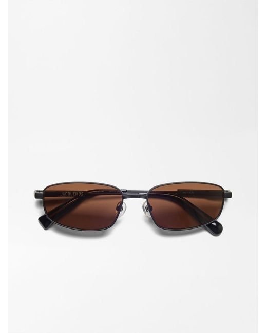 Jacquemus Brown The Sera Sunglasses