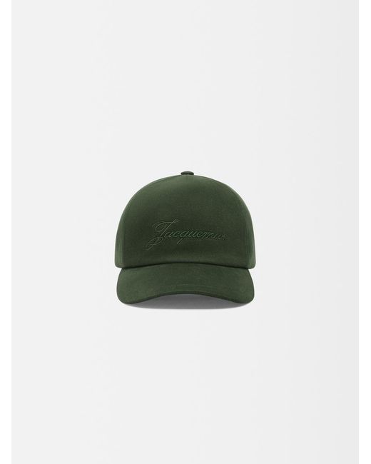 Cappello Da Baseball Con Ricamo di Jacquemus in Green