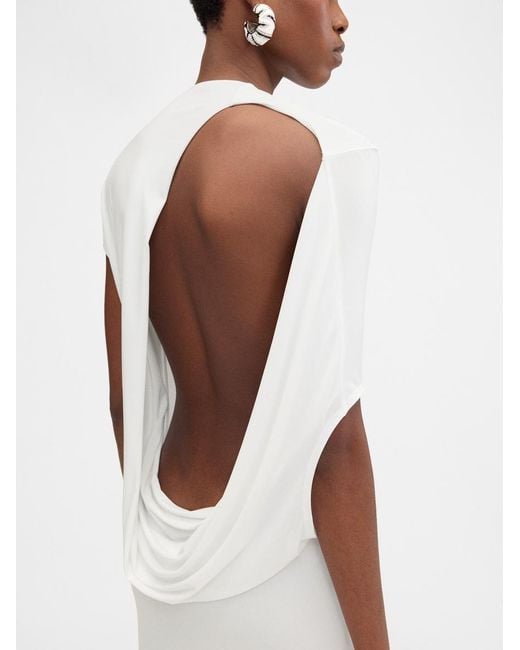 princess polly baby blue dress Jacquemus Norma backless halter neck dress
