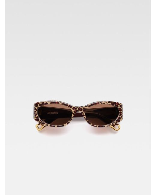 Jacquemus White The Ovalo Sunglasses