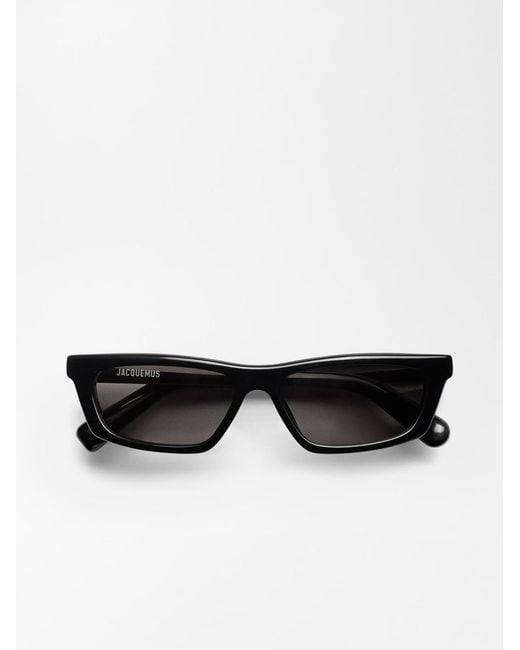 Jacquemus Black The Trapezi Sunglasses