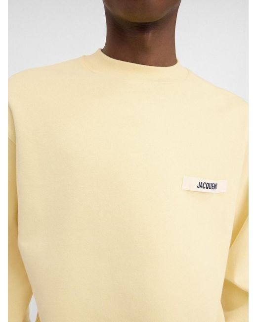 Jacquemus Yellow Sweatshirt With Logo
