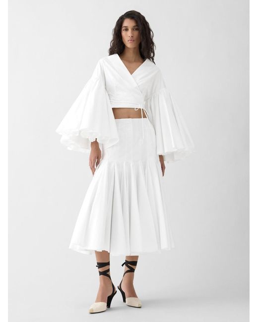 Jacquemus White The Paysan Wrap Top