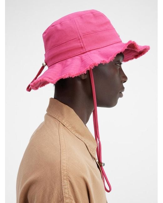 JACQUEMUS ピンク バケットハット JACQUEMUSレディース新品 ピンク バケットハット - メルカリ