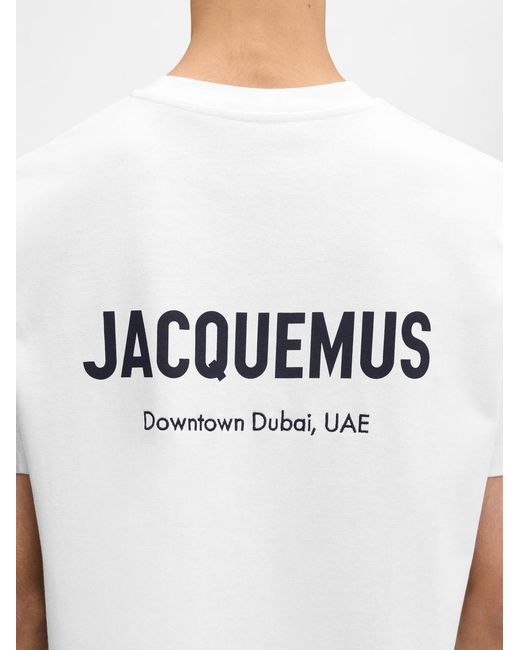 Jacquemus White The Dubai Address T-Shirt