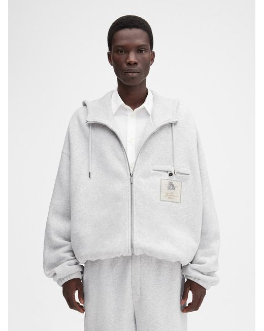 Jacquemus White The Torneo Hoodie for men