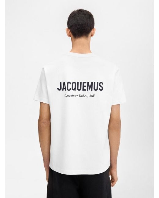 Jacquemus White The Dubai Address T-Shirt