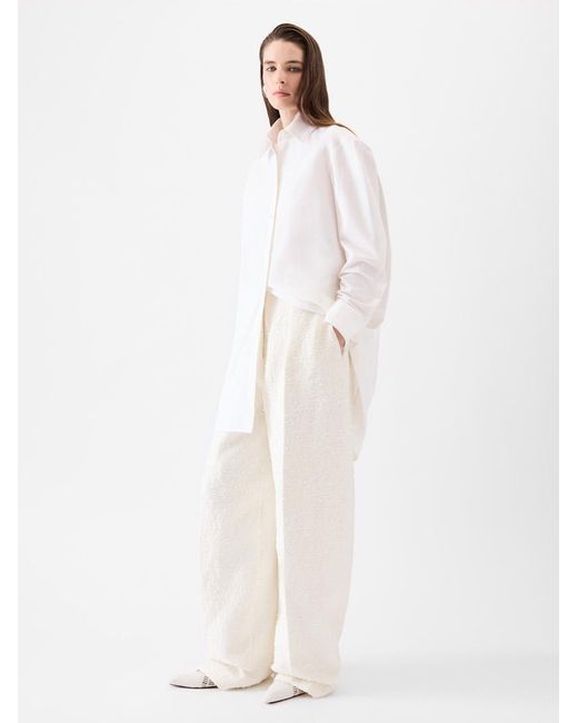 Jacquemus White The Curvo Pants