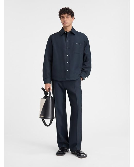 Giacca-Camicia La Chemise Boulanger di Jacquemus in Blue da Uomo