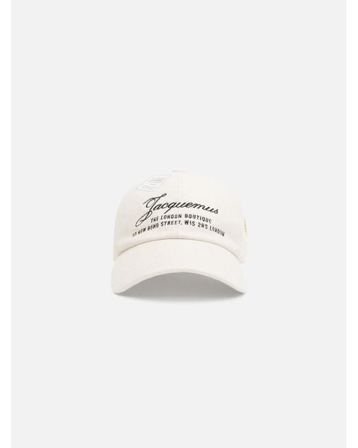 Jacquemus White The London Baseball Cap