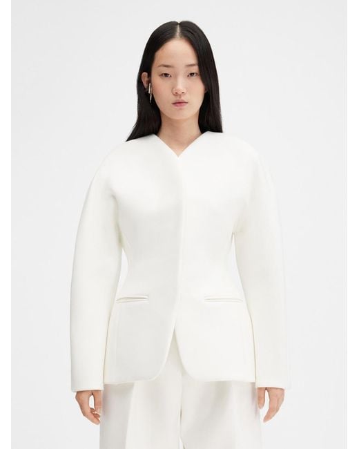 Jacquemus White The Ovalo Jacket