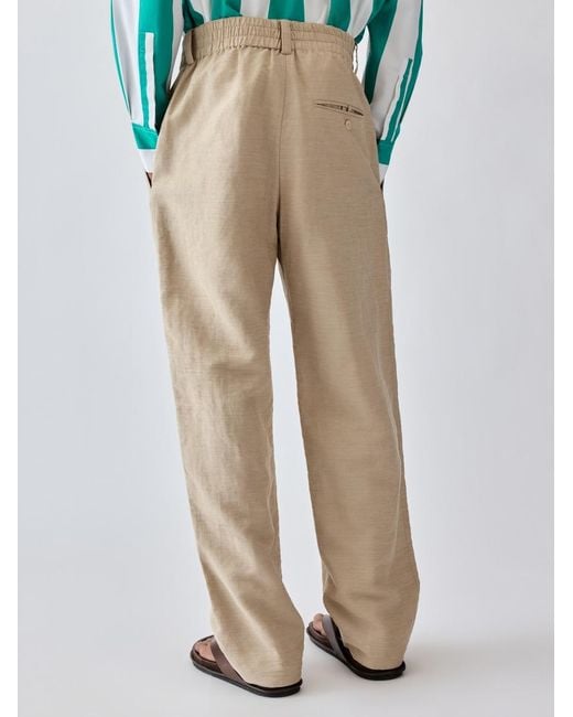Jacquemus Blue The Linen Croisière Pants