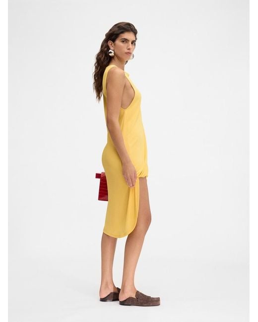 Jacquemus Yellow The Peplo Mini Dress
