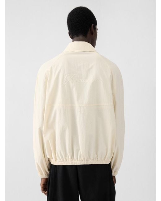 Jacquemus White The Windbreaker for men