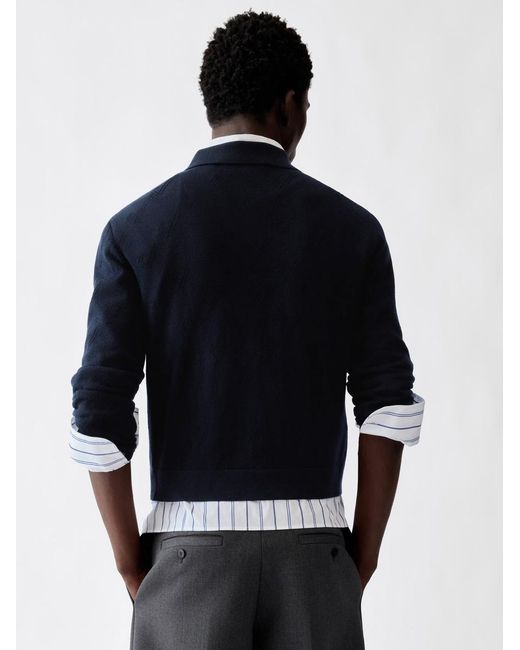 Jacquemus Blue The Abbracio Knit Polo Shirt