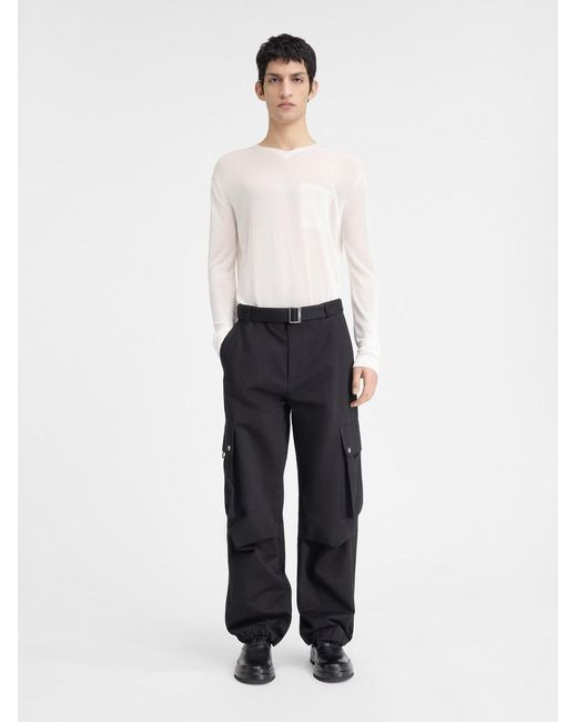 Jacquemus White The Cargo Pants for men