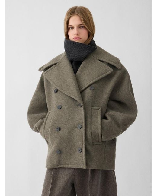 Jacquemus Green The Ovalo Peacoat