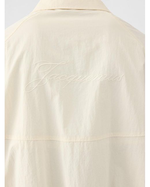 Jacquemus White The Windbreaker for men