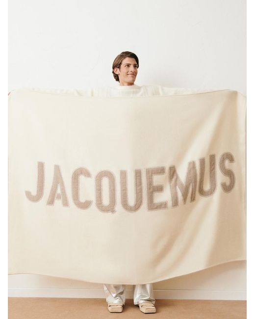 Jacquemus Natural The Embroidered Plaid