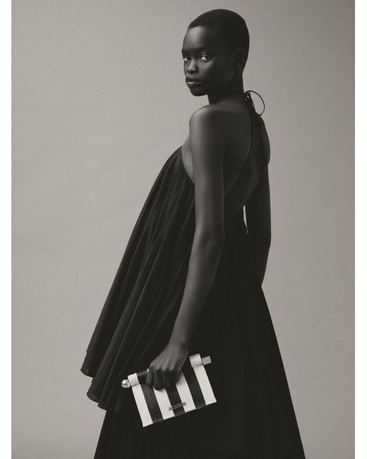 Jacquemus White The Small Rond Carré Clutch