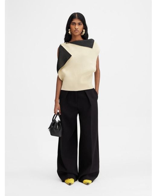 Jacquemus White The Trapèze Knit
