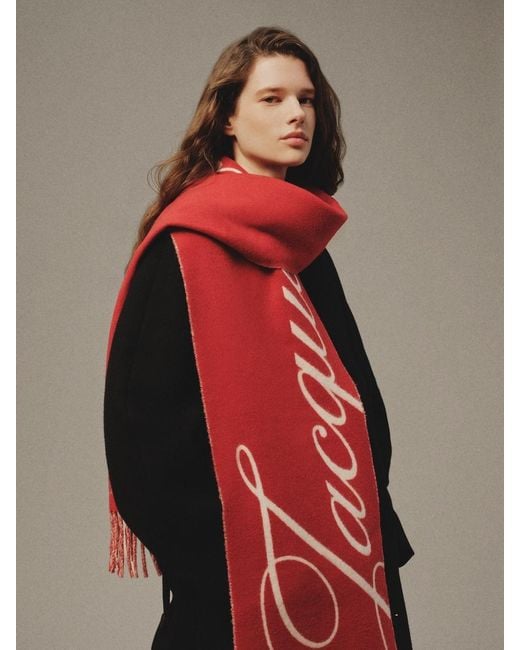 Jacquemus Red The Atelier Scarf