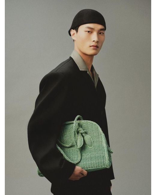 Jacquemus Green Die Turismo Aus Raffiabast